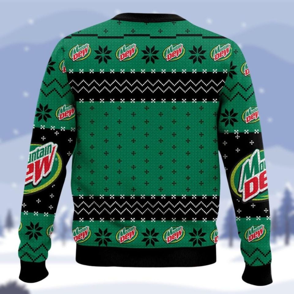Mountain Dew Ugly Christmas Sweater - Holiday Soda Sweater - Image 3
