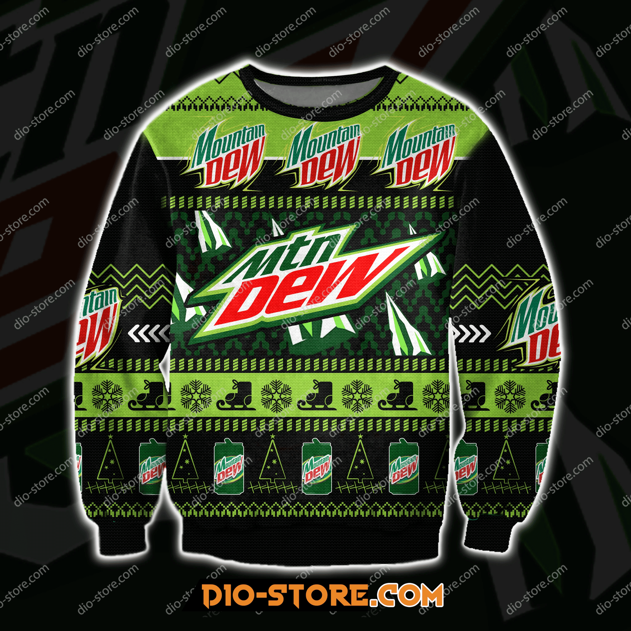 Mountain Drew 3D Ugly Christmas Sweater Adult 3D Funny Matching for family