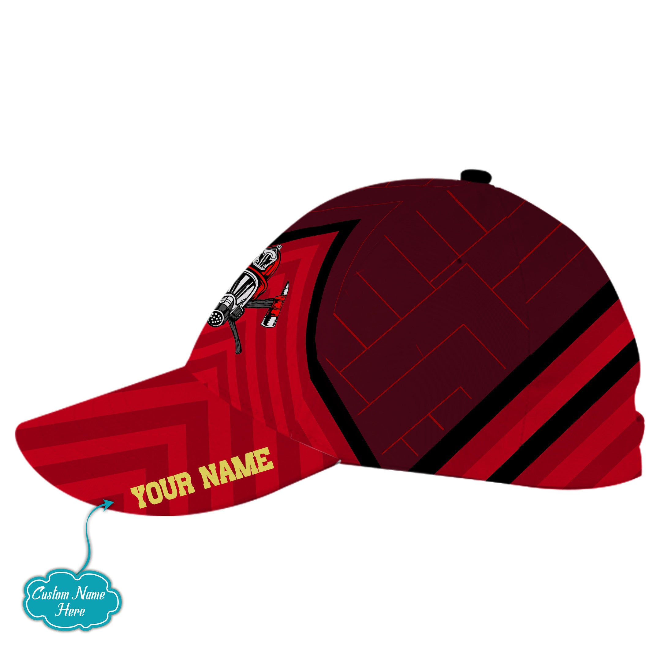 Mountain Shape Firefighter Hat Classic Cap Trucker Hats Custom Hats Gifts For Men & Women