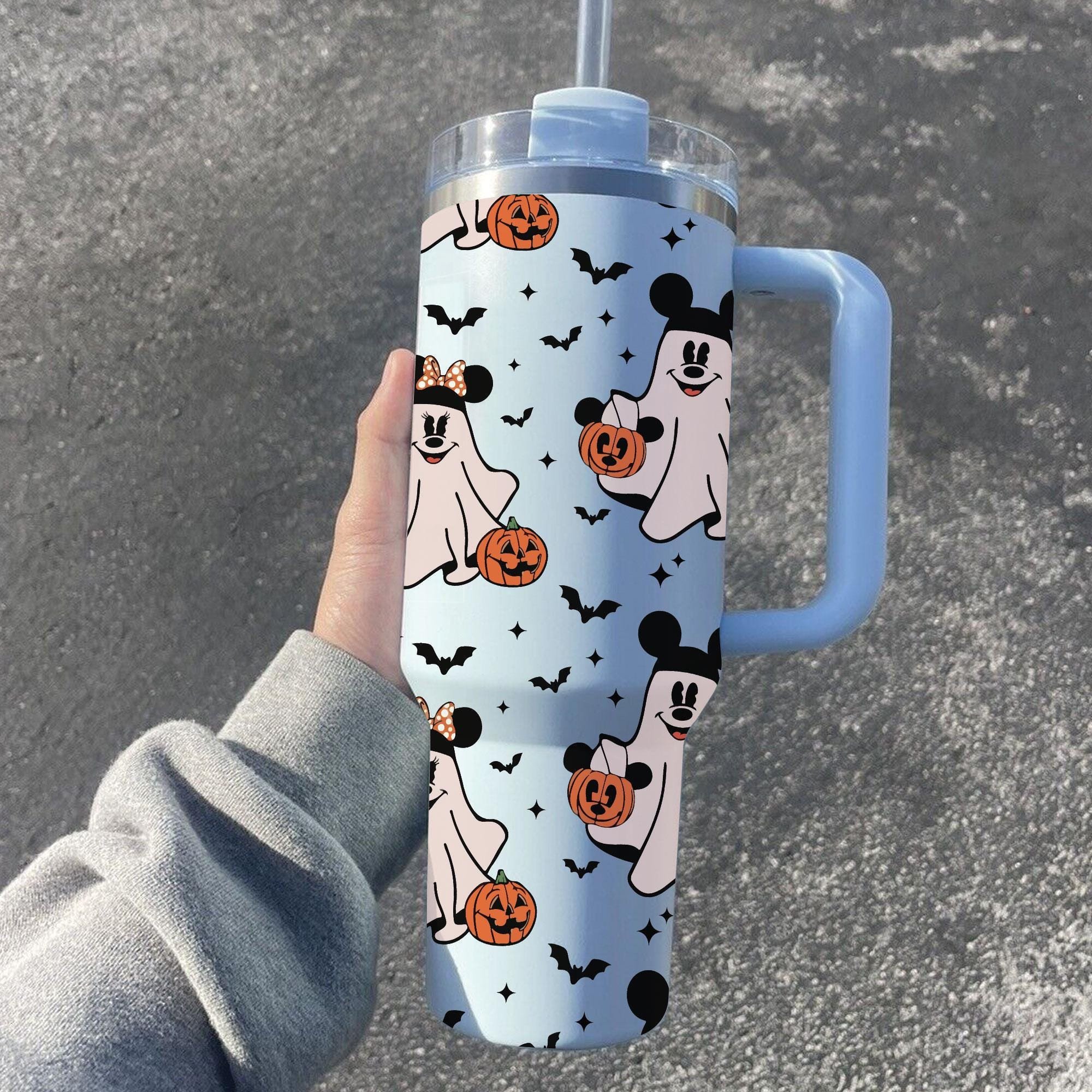 Mouse And Friend Cartoon Halloween Custom Stanley Cup 40 oz 30 oz Tumbler With HandleTVC2301667