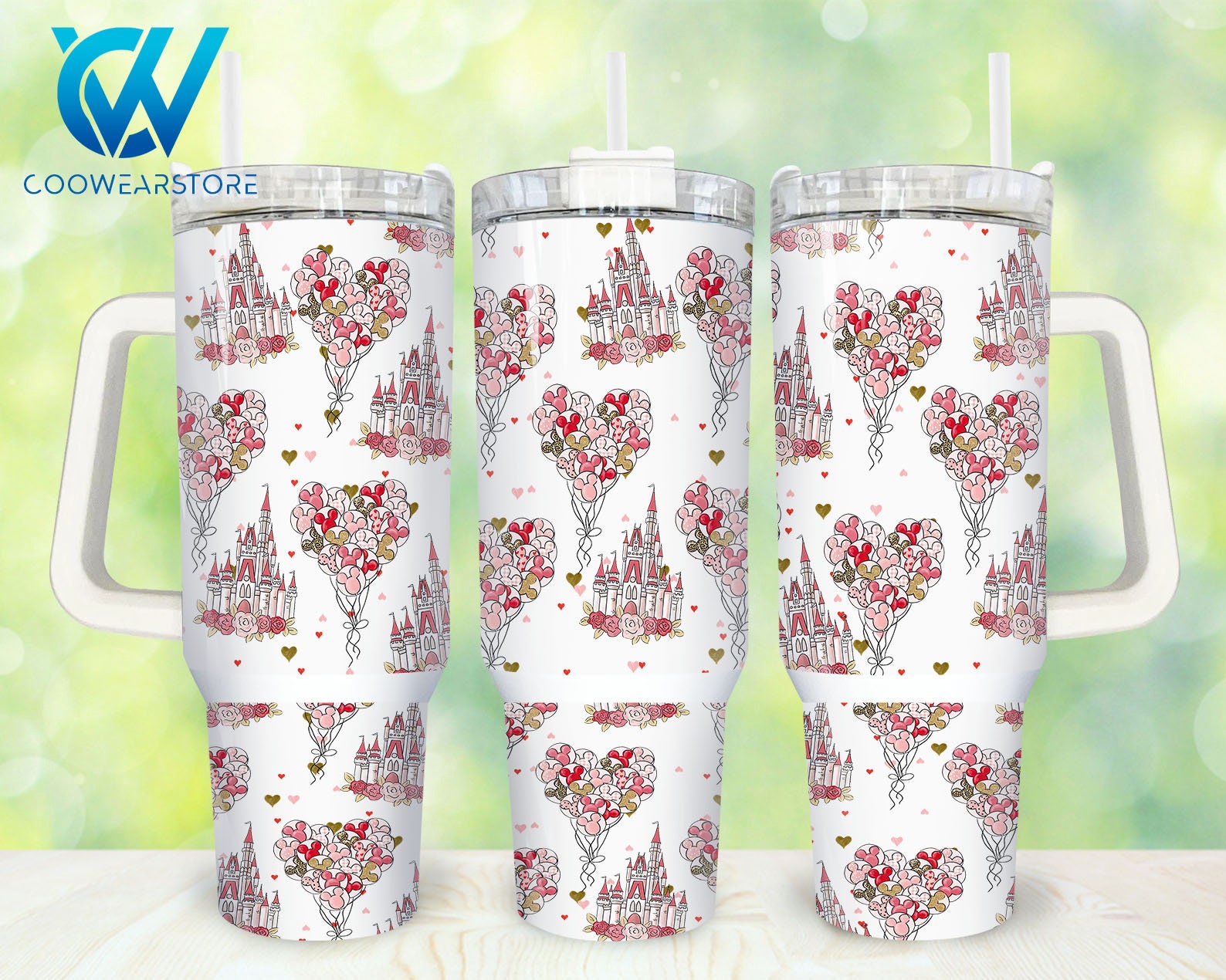 Mouse Valentines Custom Stanley Cup 40 oz 30 oz Tumbler With HandleTVC2301861