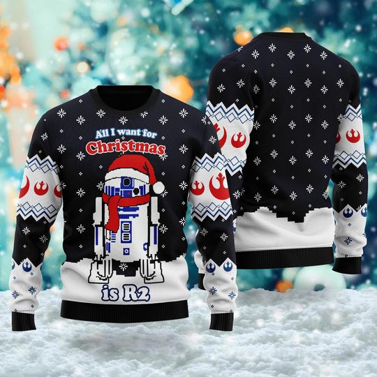 Movie Character Ugly Christmas Sweater, Xmas Sweatshirt - Image 8