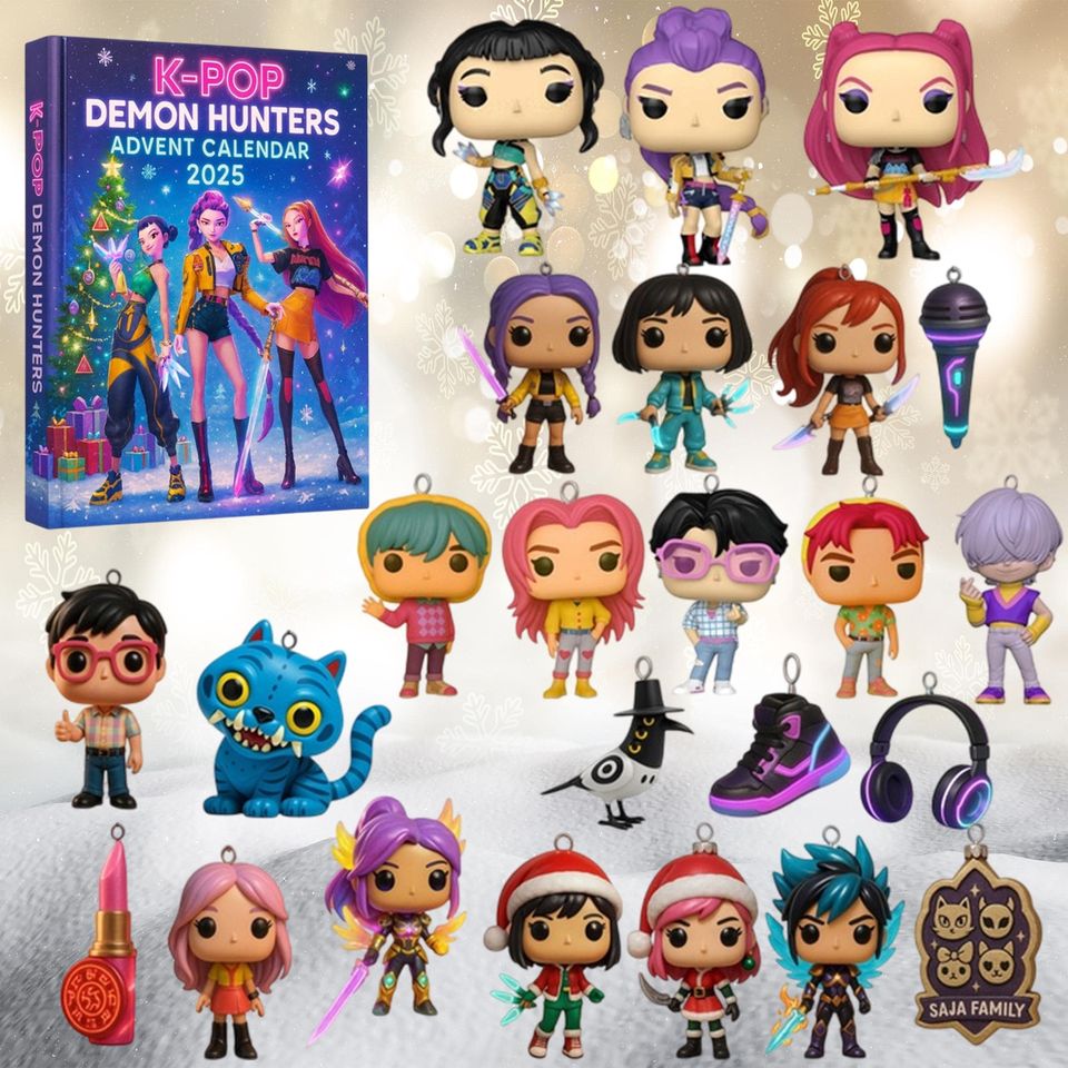 Movie Hunters Kpop Advent Calendars 2025, 24 Days of Christmas Countdown Calendar Acrylic