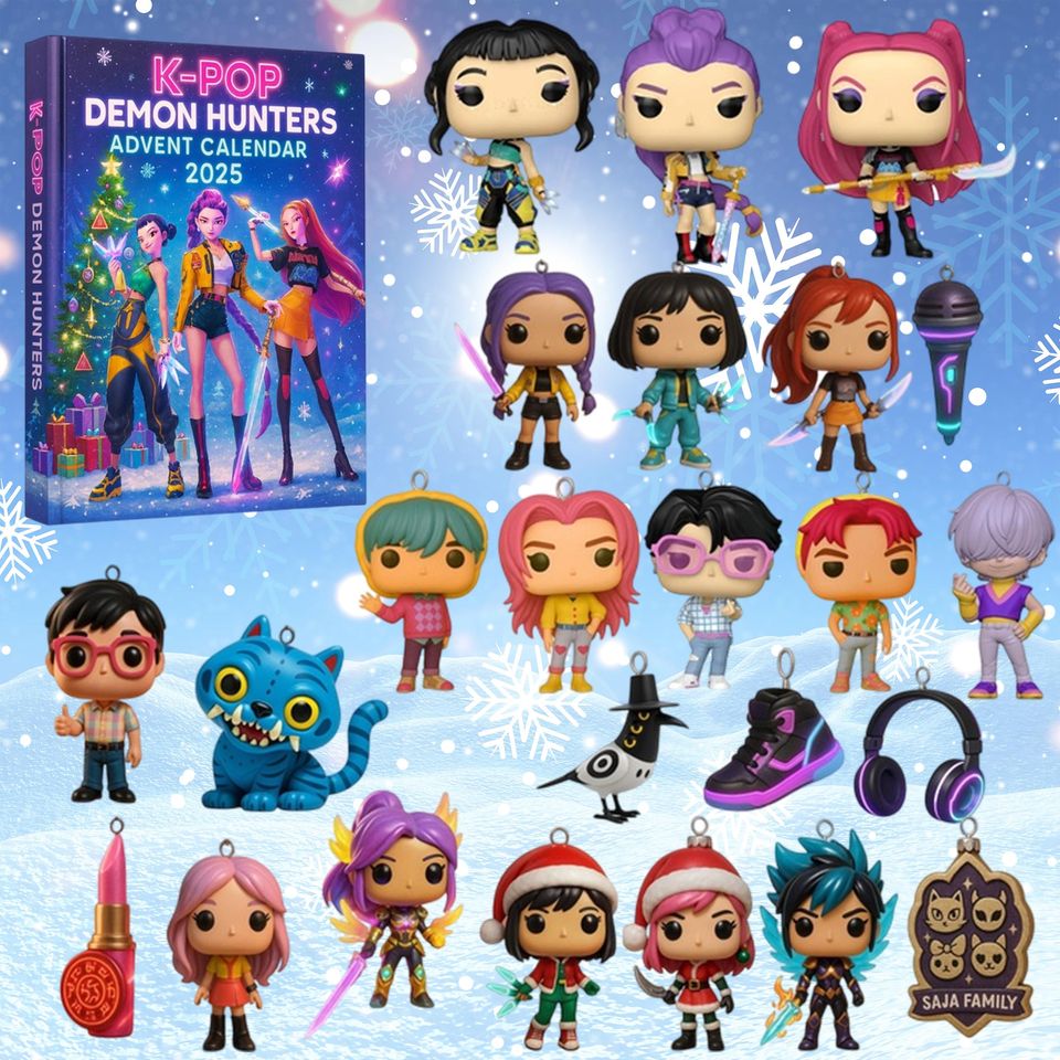 Movie Hunters Kpop Advent Calendars 2025, 24 Days of Christmas Countdown Calendar Acrylic