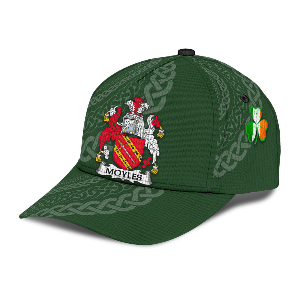 Moyles Coat Of Arms - Irish Family Crest St Patrick's Day Hat Classic Cap Trucker Hats Custom Hats Gifts For Men & Women