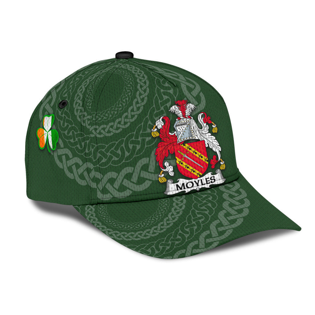 Moyles Coat Of Arms - Irish Family Crest St Patrick's Day Hat Classic Cap Trucker Hats Custom Hats Gifts For Men & Women