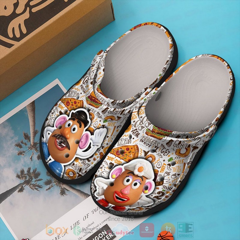 Mr Potato Head and His Wife Toy Story Cartoon Crocs Crocband Clogs Shoes Comfortable For Men Women and Kids