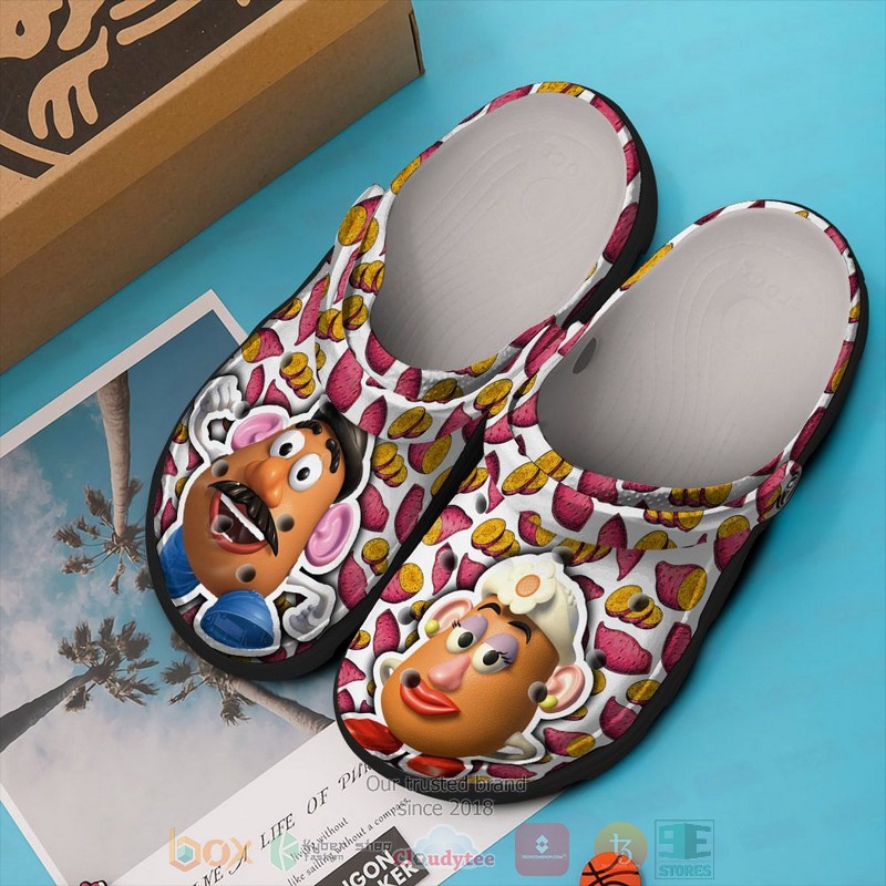 Mr Potato Head and His Wife Toy Story Cartoon Crocs Crocband Clogs Shoes Comfortable For Men Women and Kids