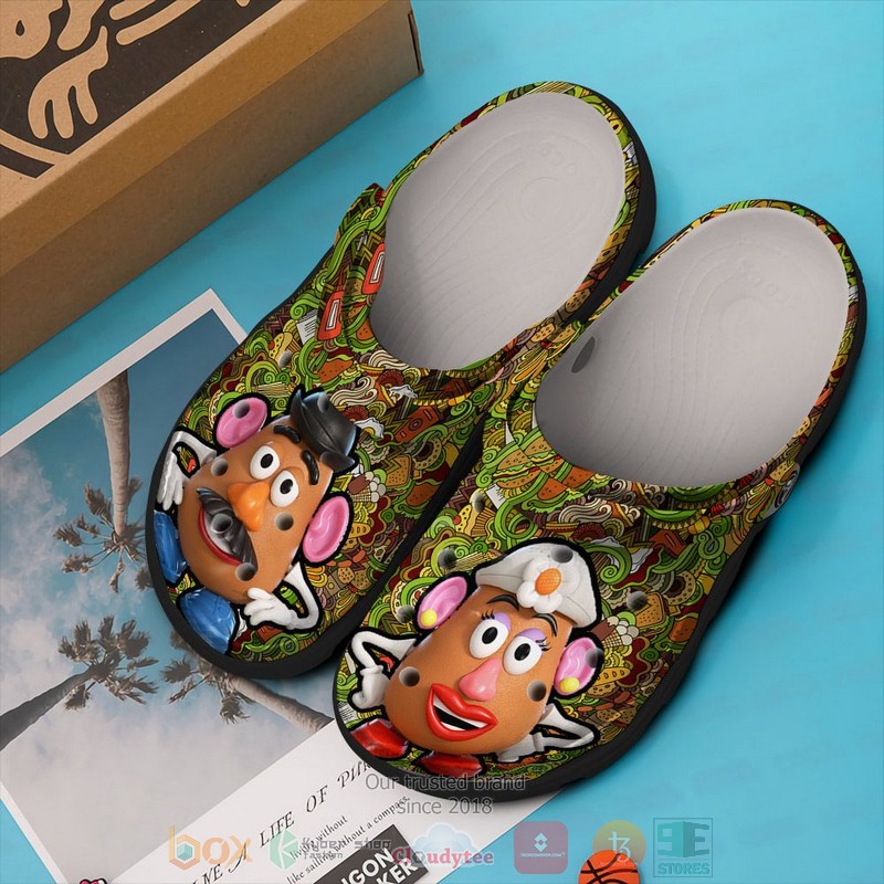 Mr Potato Head and His Wife Toy Story Cartoon Crocs Crocband Clogs Shoes Comfortable For Men Women and Kids