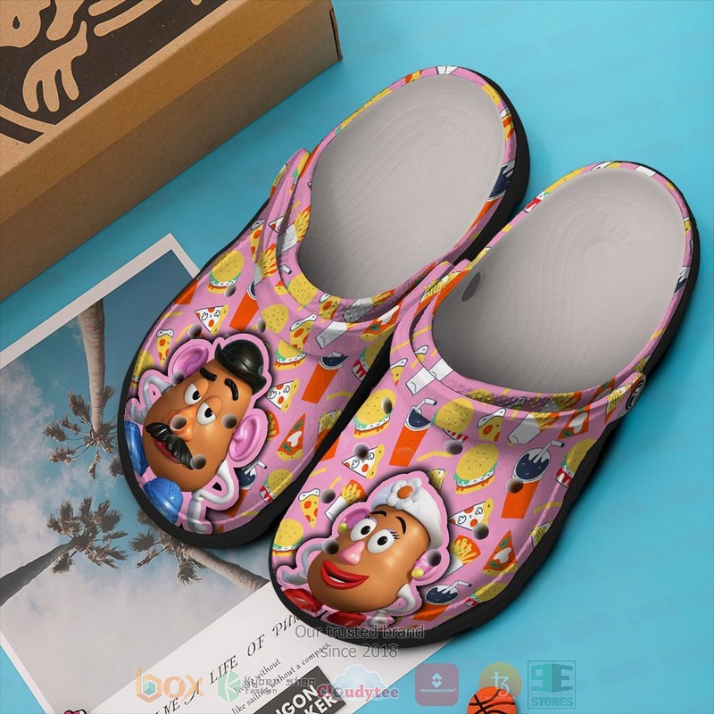 Mr Potato Head and His Wife Toy Story Cartoon Crocs Crocband Clogs Shoes Comfortable For Men Women and Kids