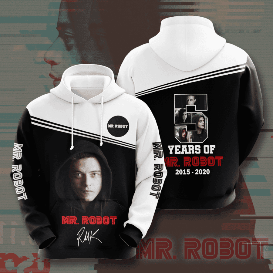 MR Robot 3D All Over Print Hoodie, Zip Hoodie