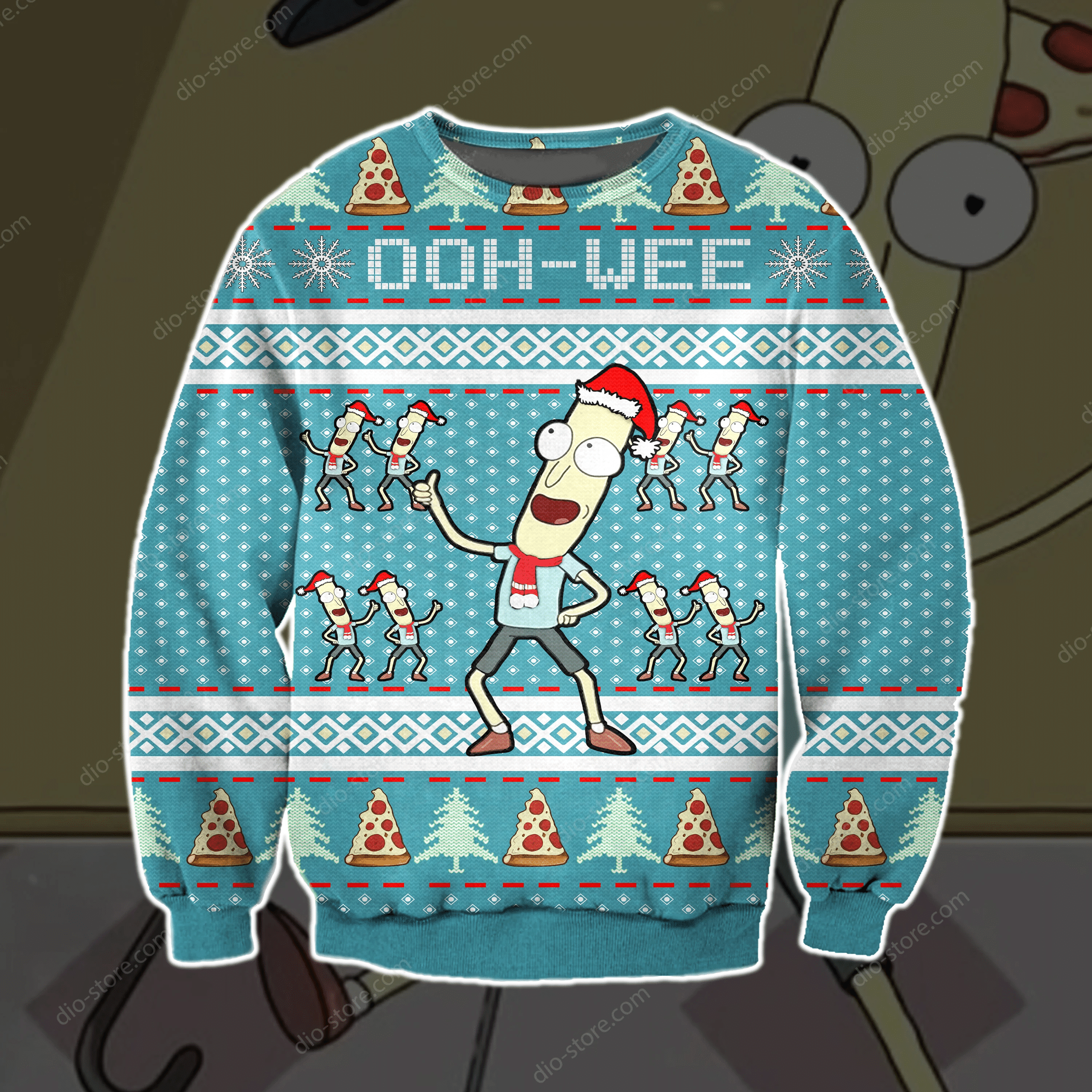 Mr. Poopy Butthole Knitting Pattern 3D Print Ugly Christmas Sweater Adult 3D Funny Matching for family