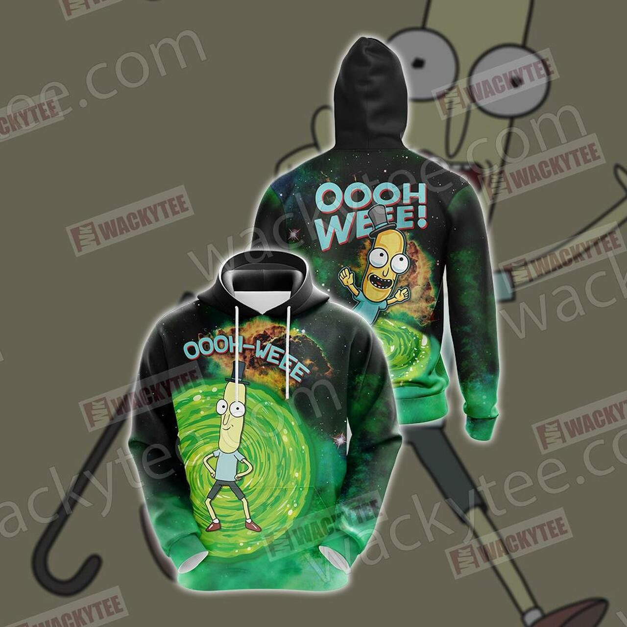 Mr.Poopybutthole Rick And Morty Unisex 3D All Over Print Hoodie, Zip Hoodie