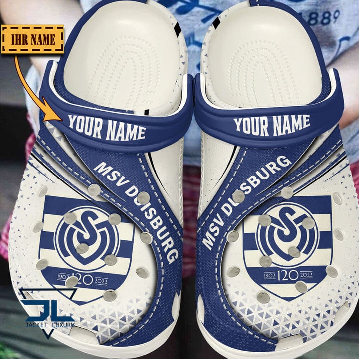 MSV Duisburg Bundesliga Sport Crocs Crocband Clogs Shoes Comfortable For Men Women and Kids