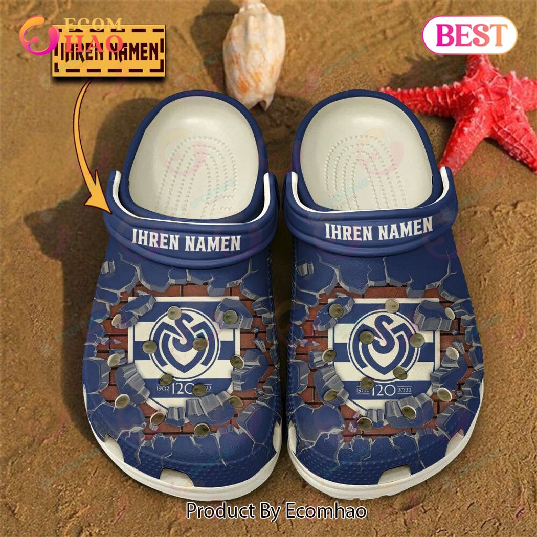 MSV Duisburg Bundesliga Sport Crocs Crocband Clogs Shoes Comfortable For Men Women and Kids