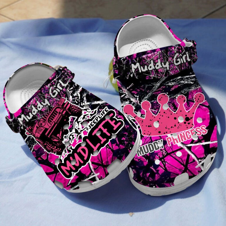Muddy Girl Princess Clogs Shoes Gift For Women Girls