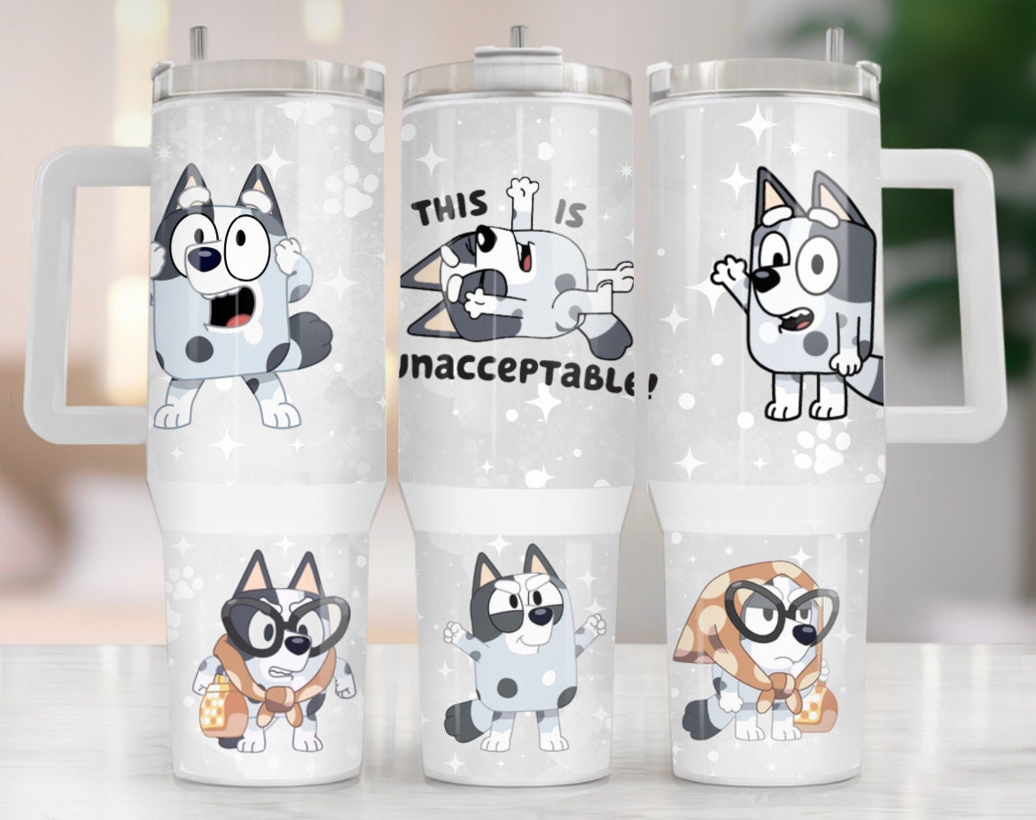 Muffin Heeler Bluey Cartoon Custom Stanley Cup 40 oz 30 oz Tumbler With HandleTVC2301970