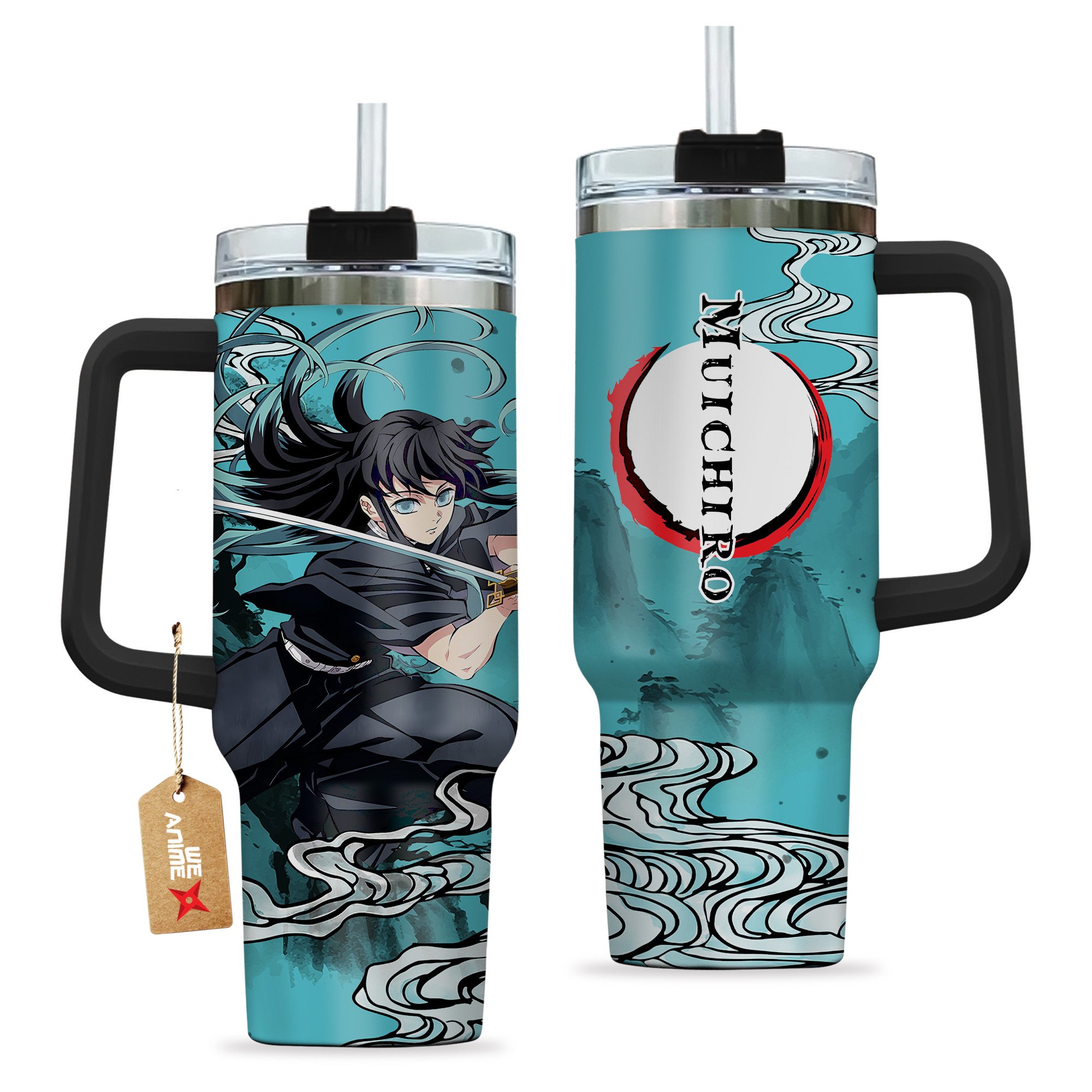 Muichiro Tokito Kimestu no Yaiba Anime Custom Stanley Cup 40 oz 30 oz Tumbler With HandleTVC2301203