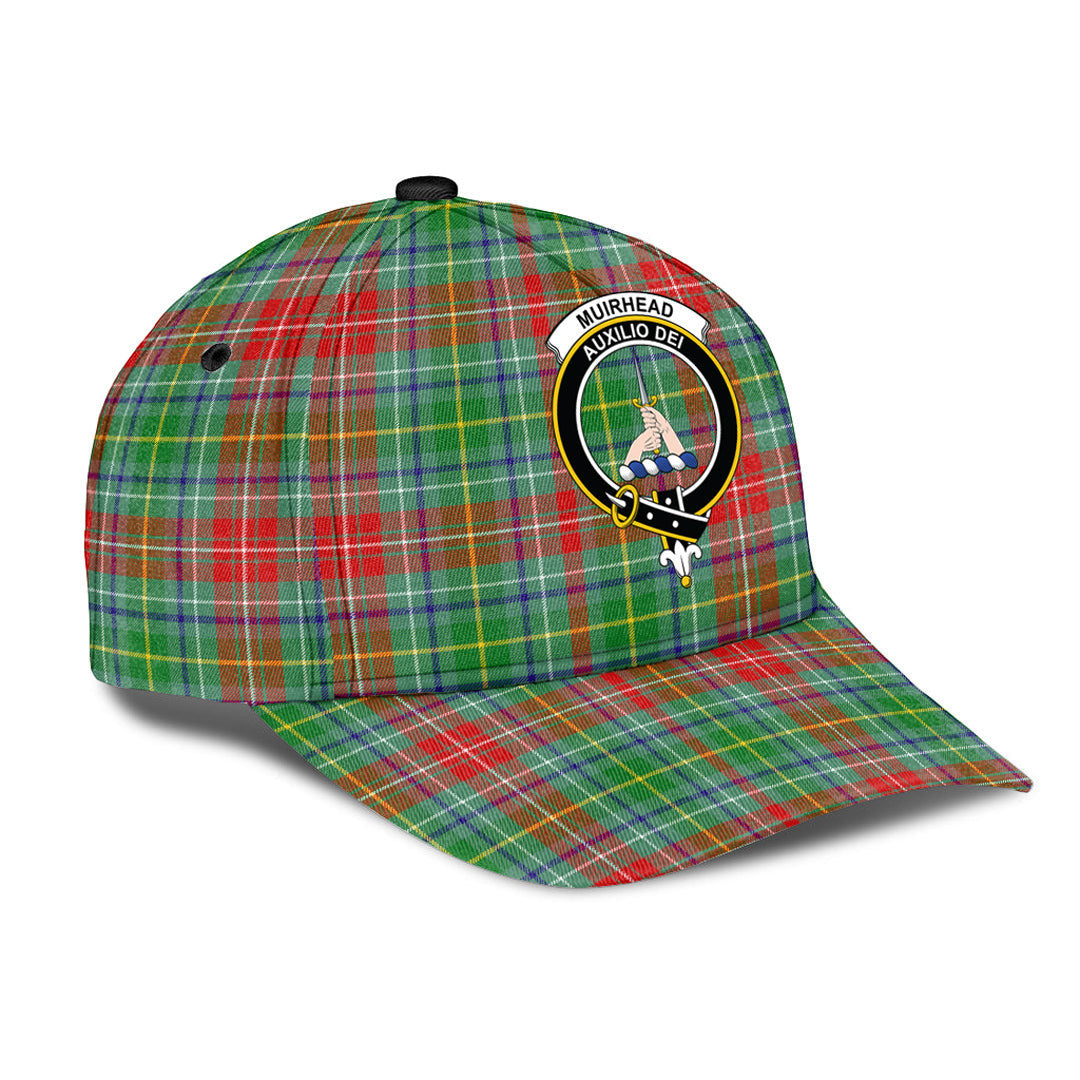 Muirhead Tartan Baseball Cap, Tartan Plaid Cap with Family Crest K23 Trucker Hats Custom Hats Gifts For Men & Women