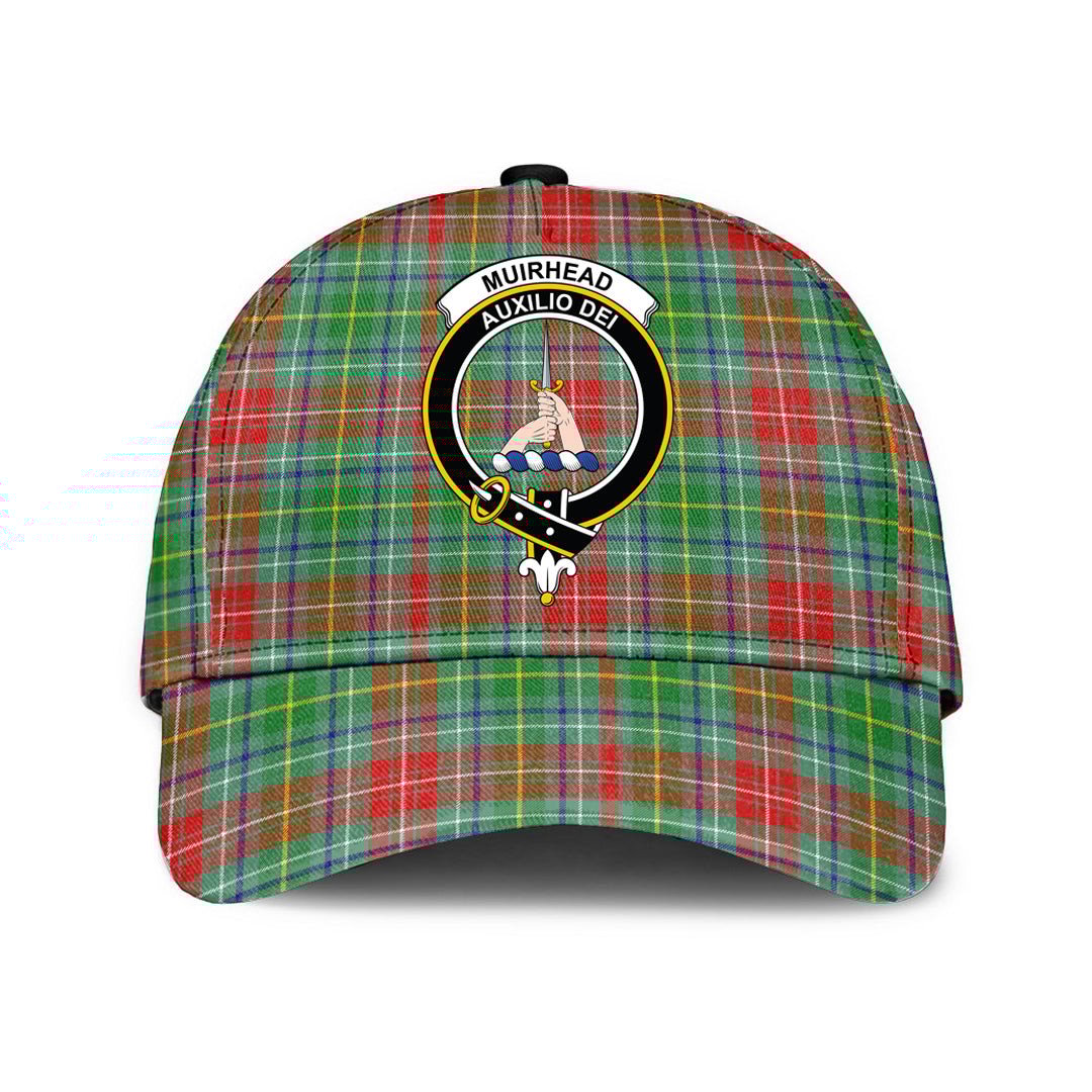 Muirhead Tartan Baseball Cap, Tartan Plaid Cap with Family Crest K23 Trucker Hats Custom Hats Gifts For Men & Women