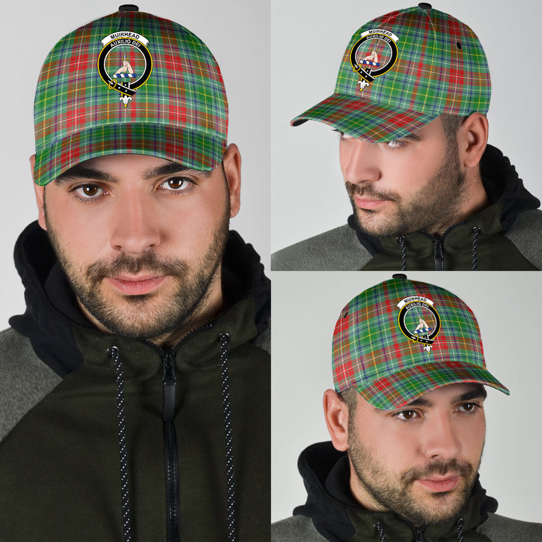 Muirhead Tartan Baseball Cap, Tartan Plaid Cap with Family Crest K23 Trucker Hats Custom Hats Gifts For Men & Women