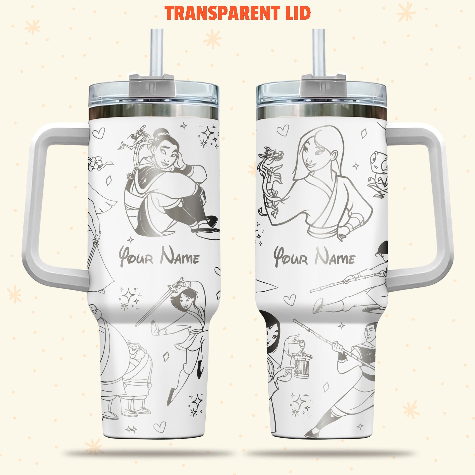 Mulan Disney Cartoon Custom Stanley Cup 40 oz 30 oz Tumbler With HandleTVC2301976