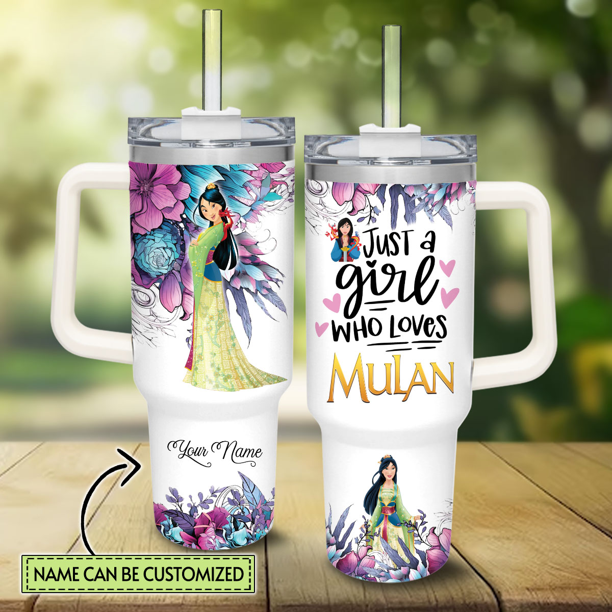 Mulan Disney Princess Cartoon Custom Stanley Cup 40 oz 30 oz Tumbler With HandleTVC2301828