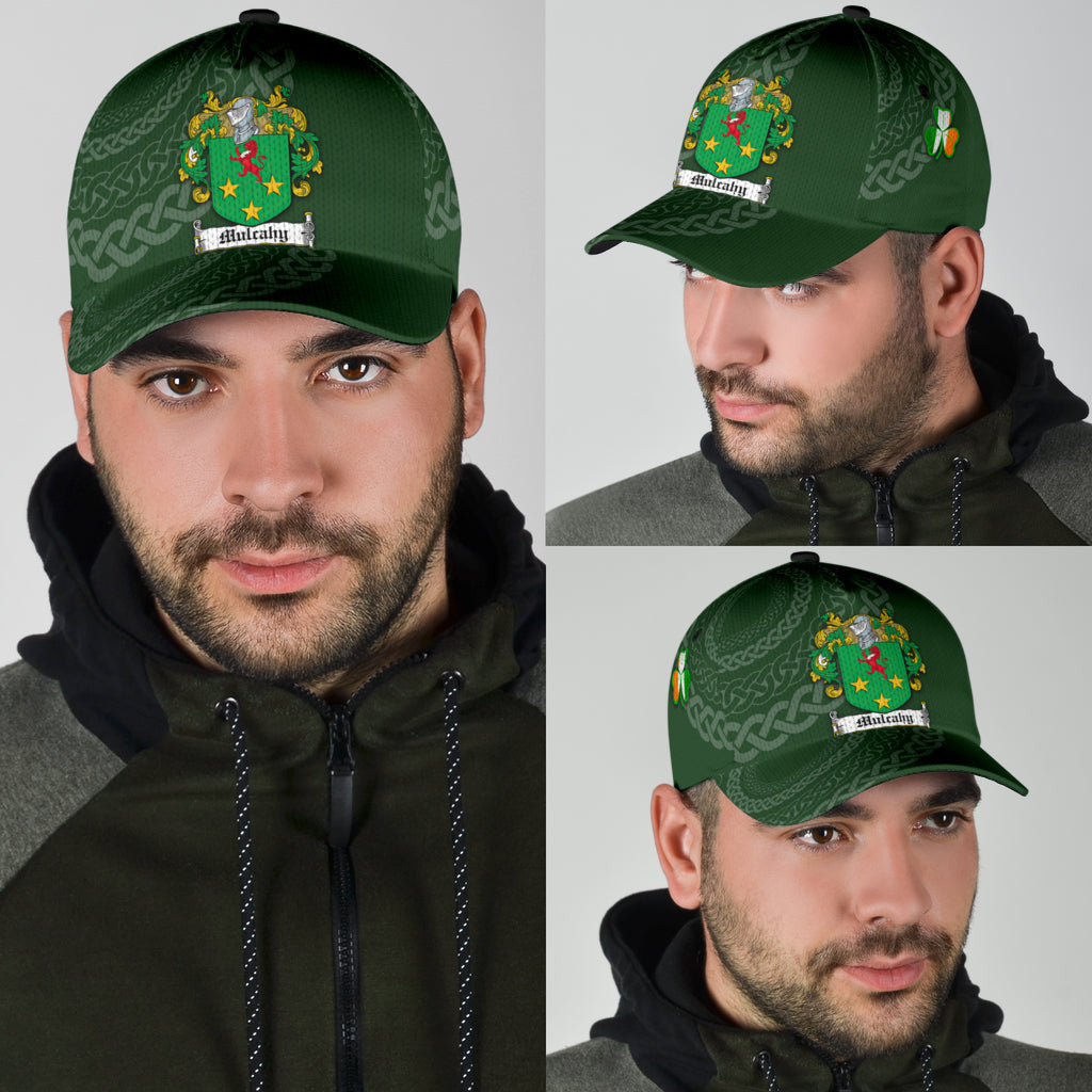Mulcahy Coat Of Arms - Irish Family Crest St Patrick's Day Hat Classic Cap Trucker Hats Custom Hats Gifts For Men & Women
