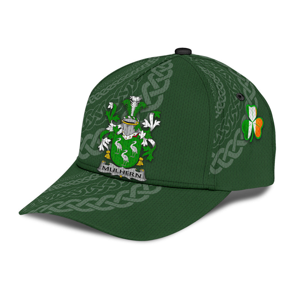 Mulhern Coat Of Arms - Irish Family Crest St Patrick's Day Hat Classic Cap Trucker Hats Custom Hats Gifts For Men & Women
