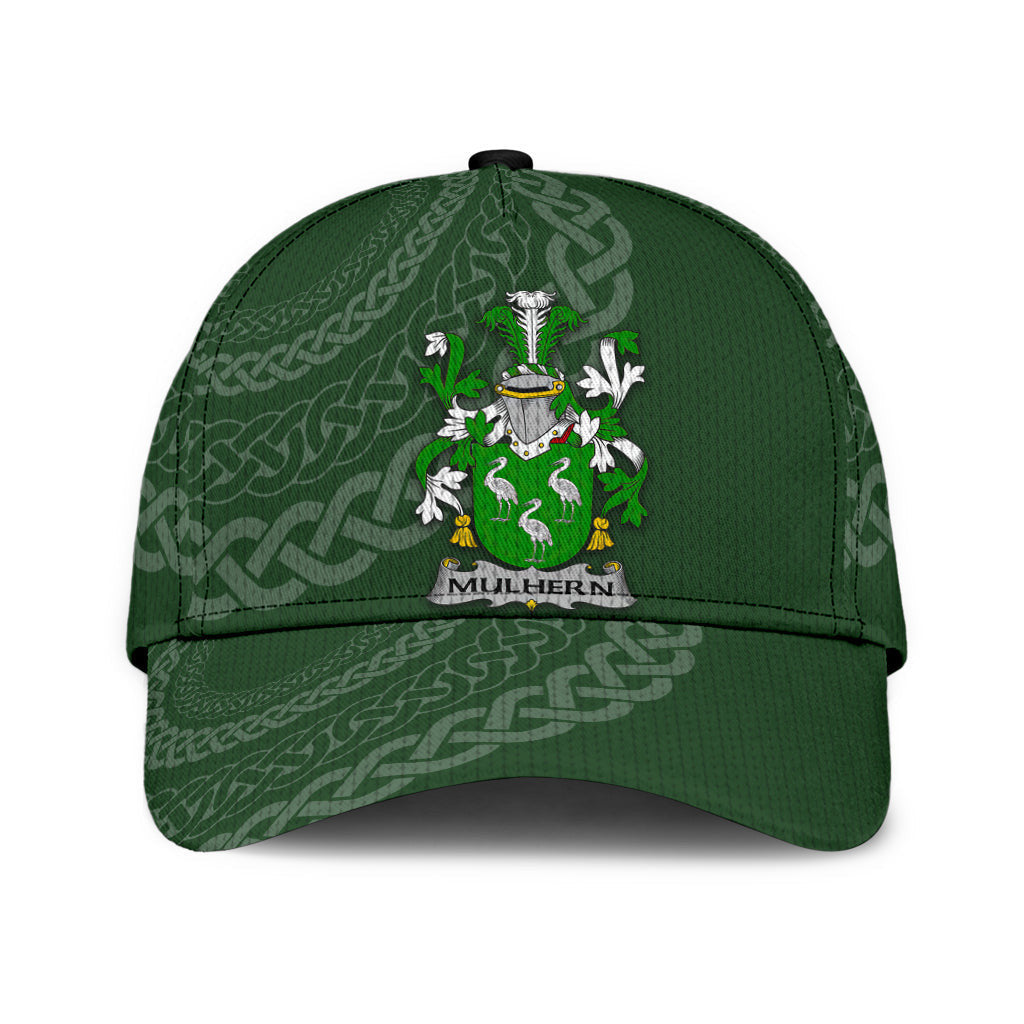Mulhern Coat Of Arms - Irish Family Crest St Patrick's Day Hat Classic Cap Trucker Hats Custom Hats Gifts For Men & Women