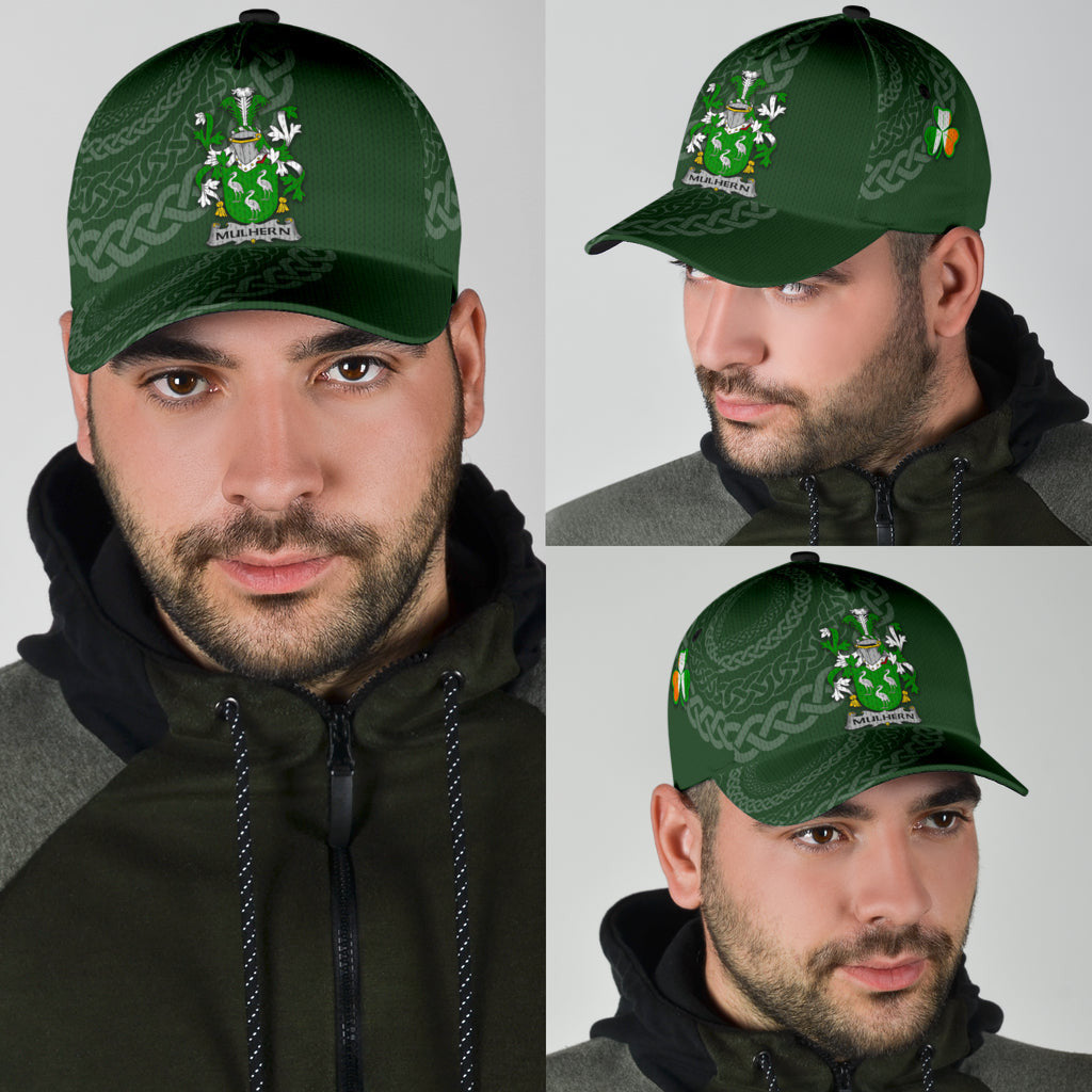 Mulhern Coat Of Arms - Irish Family Crest St Patrick's Day Hat Classic Cap Trucker Hats Custom Hats Gifts For Men & Women