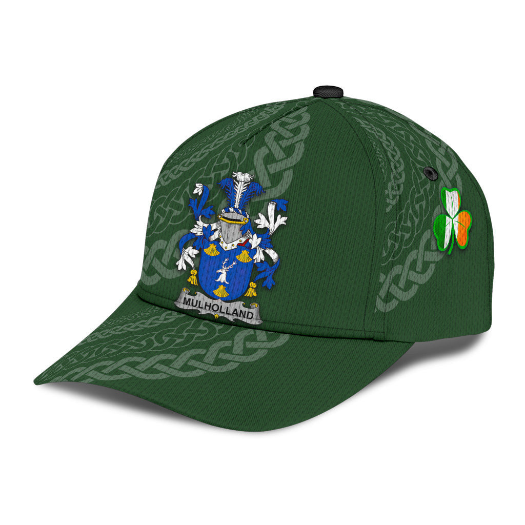 Mulholland Coat Of Arms - Irish Family Crest St Patrick's Day Hat Classic Cap Trucker Hats Custom Hats Gifts For Men & Women