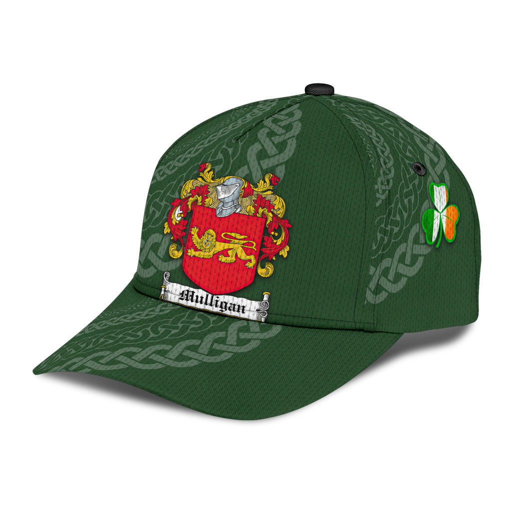 Mulligan Coat Of Arms - Irish Family Crest St Patrick's Day Hat Classic Cap Trucker Hats Custom Hats Gifts For Men & Women