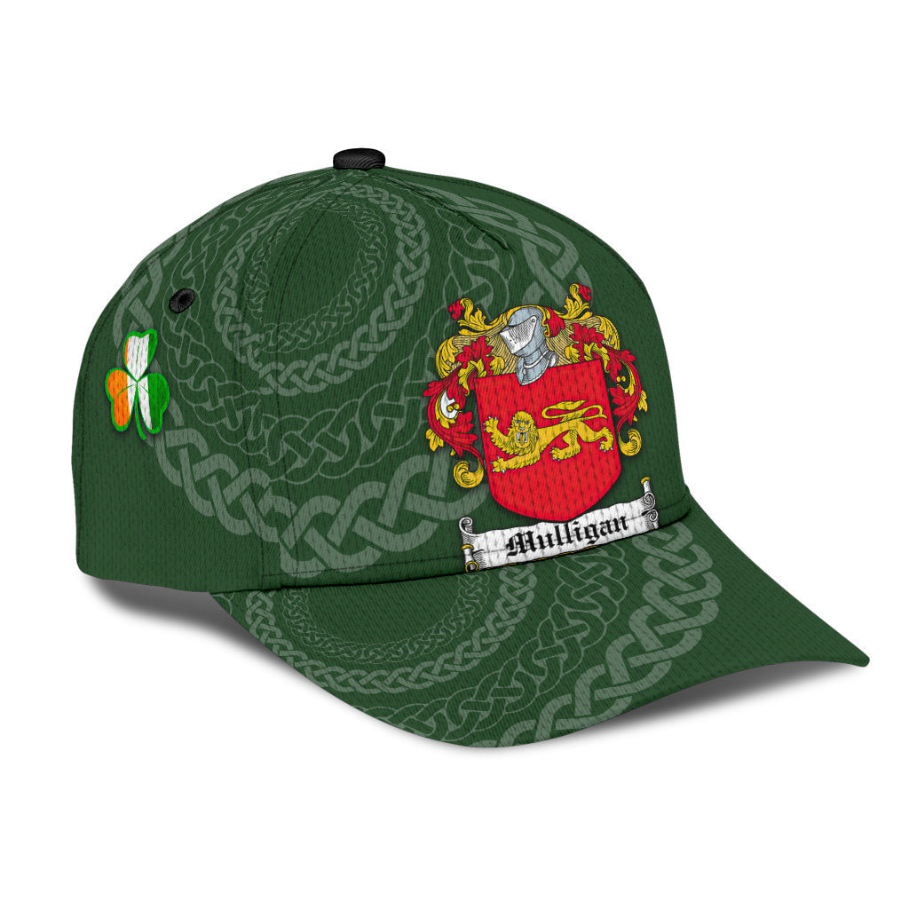 Mulligan Coat Of Arms - Irish Family Crest St Patrick's Day Hat Classic Cap Trucker Hats Custom Hats Gifts For Men & Women