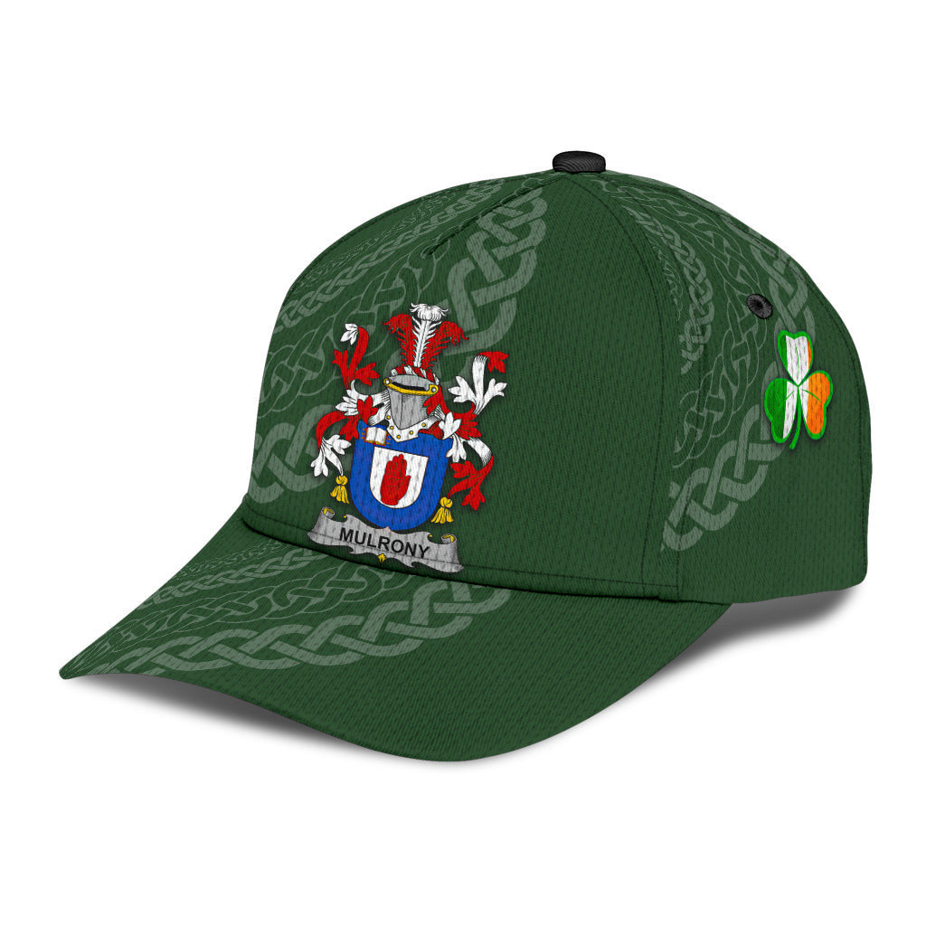 Mulrony Coat Of Arms - Irish Family Crest St Patrick's Day Hat Classic Cap Trucker Hats Custom Hats Gifts For Men & Women