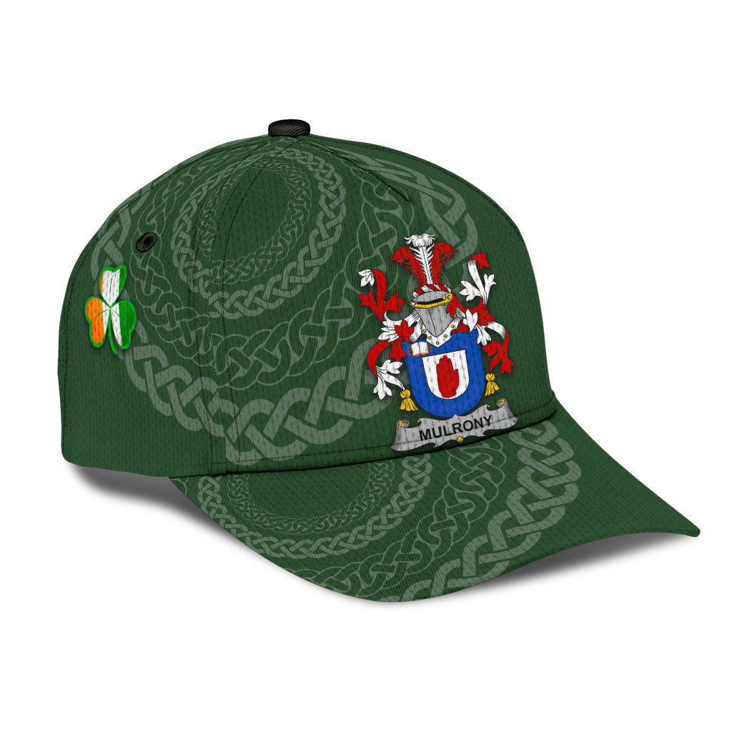 Mulrony Coat Of Arms - Irish Family Crest St Patrick's Day Hat Classic Cap Trucker Hats Custom Hats Gifts For Men & Women