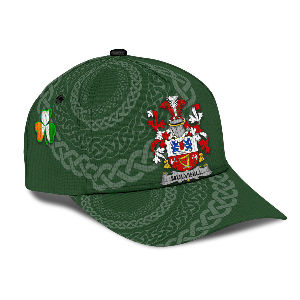 Mulvihill Coat Of Arms - Irish Family Crest St Patrick's Day Hat Classic Cap Trucker Hats Custom Hats Gifts For Men & Women