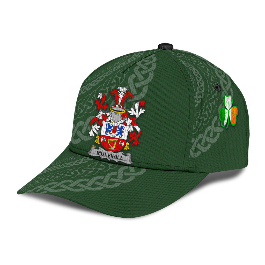 Mulvihill Coat Of Arms - Irish Family Crest St Patrick's Day Hat Classic Cap Trucker Hats Custom Hats Gifts For Men & Women