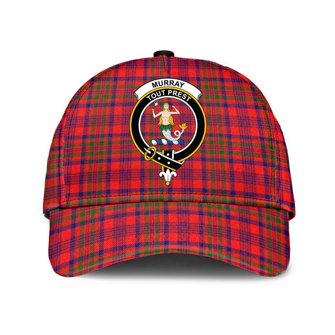 Murray of Tulloch Modern Tartan Baseball Cap, Tartan Plaid Cap with Family Crest K23 Trucker Hats Custom Hats Gifts For Men & Women