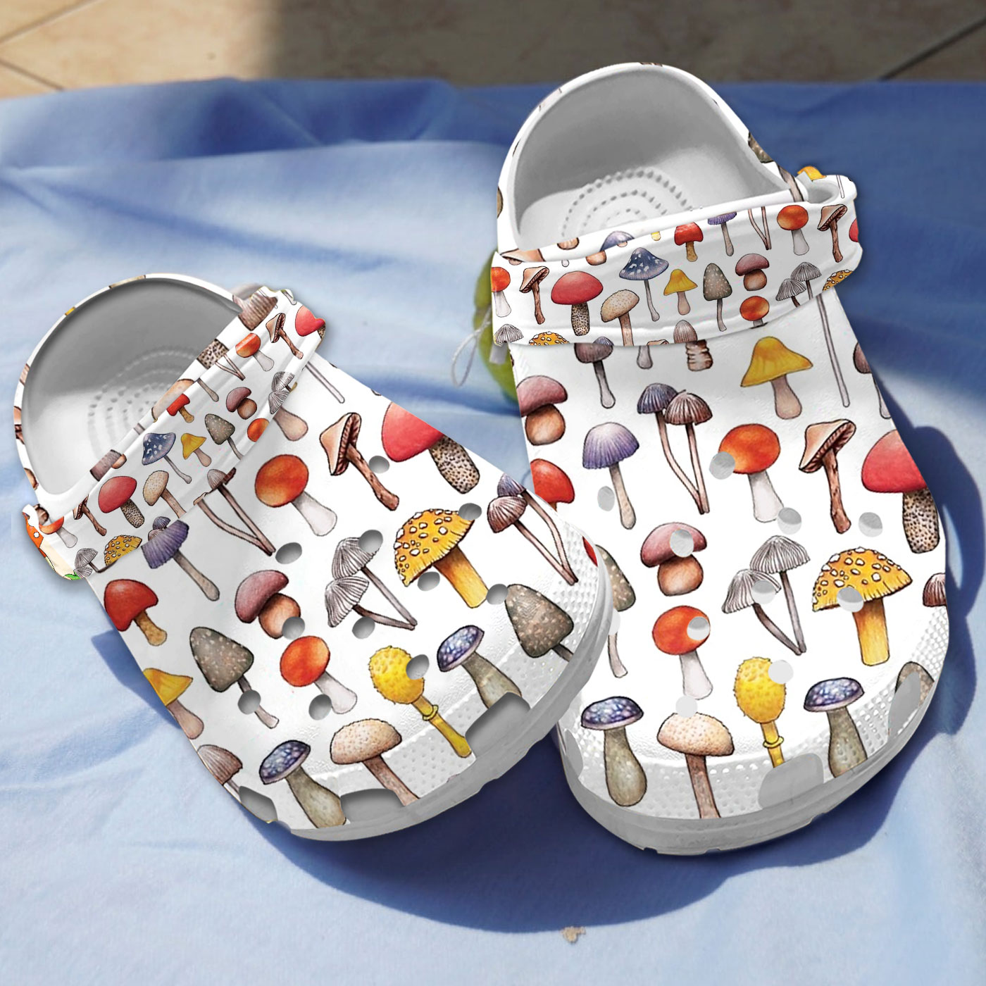 Mushroom Crocs Crocband Clogs Shoes Comfortable For Men Women and Kids