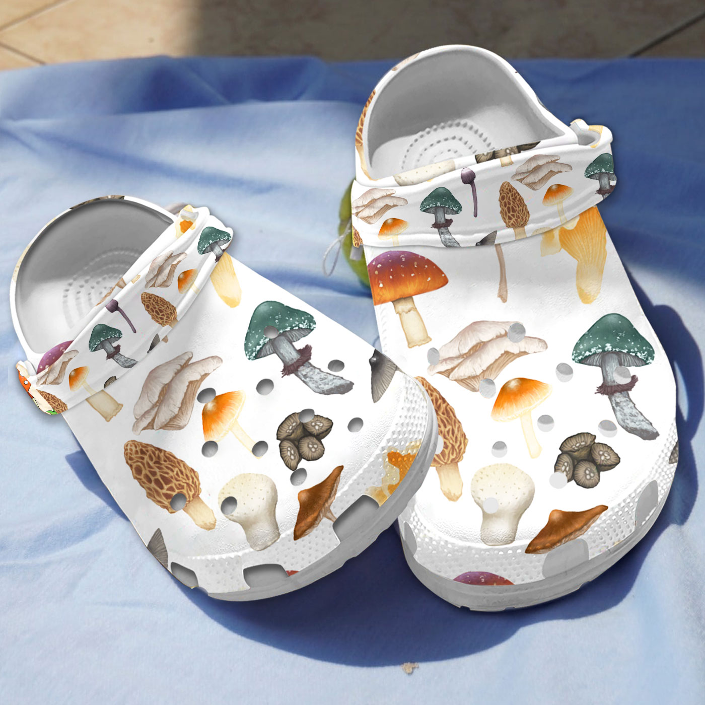 Mushroom Crocs Crocband Clogs Shoes Comfortable For Men Women and Kids