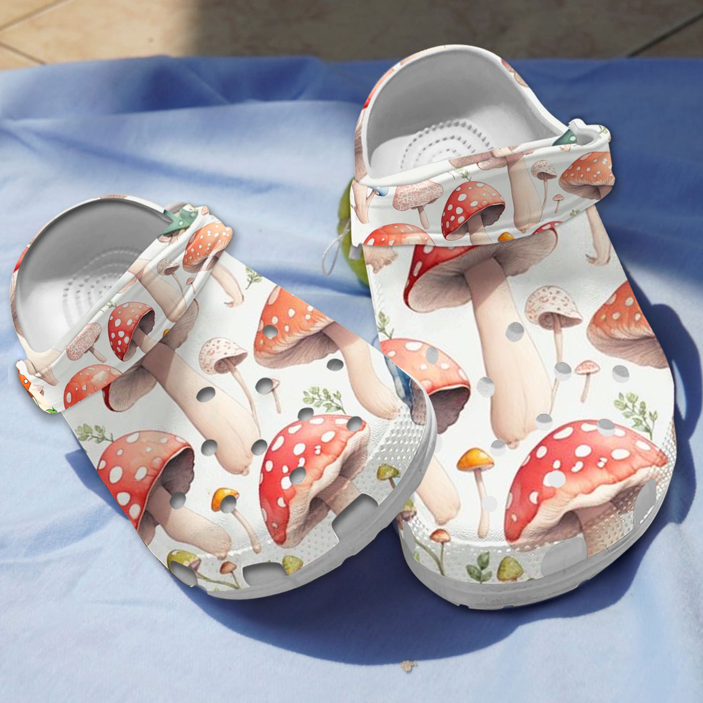 Mushroom Crocs Crocband Clogs Shoes Comfortable For Men Women and Kids