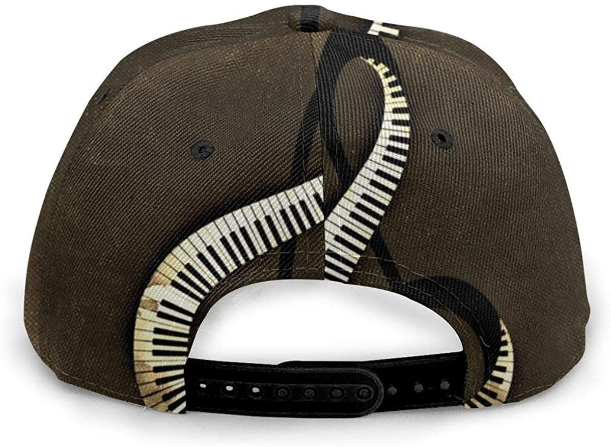 Music Clef Piano Keys Unisex 3D Printing Classic Baseball Cap Snapback Flat Trucker Hats Custom Hats Gifts For Men & Women
