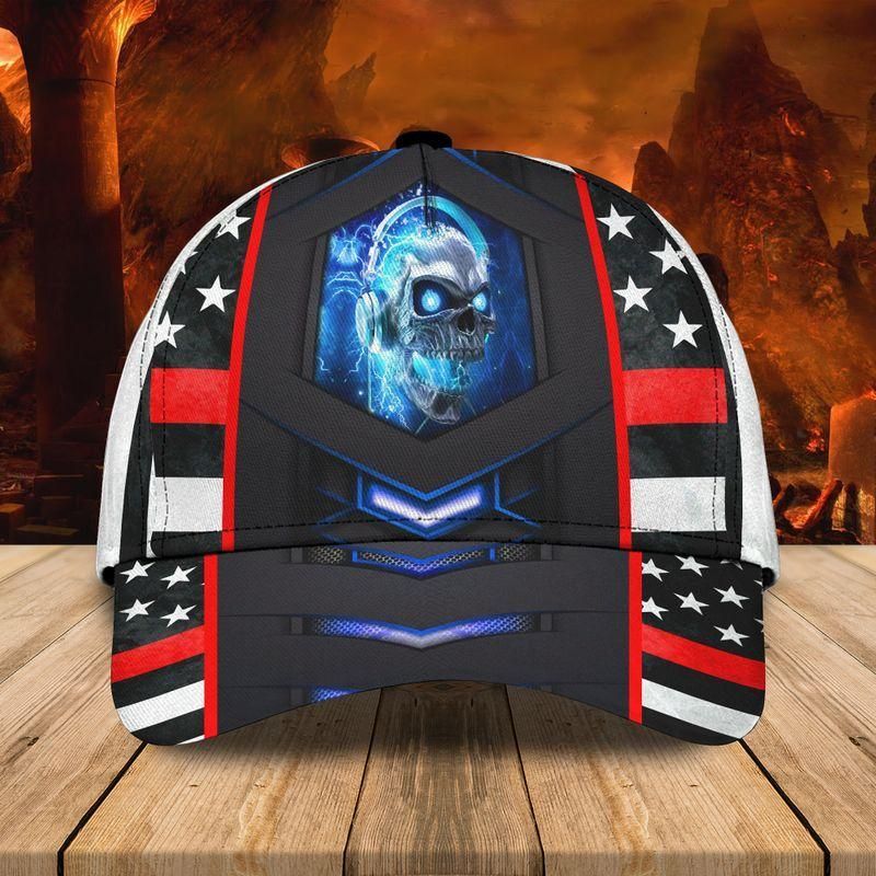 Music Skull Classic Cap Baseball Cap For Music Lovers Trucker Hats Custom Hats Gifts For Men & Women