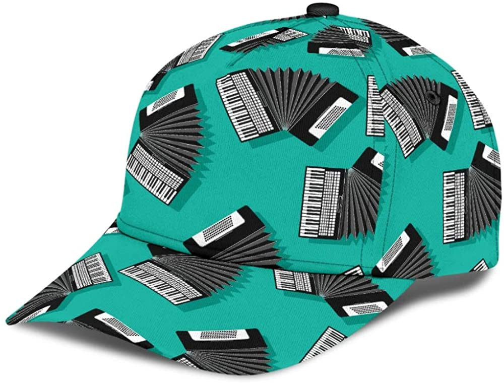 Musical Instrument Blue 3D Printed Unisex Hat Classic Cap Trucker Hats Custom Hats Gifts For Men & Women