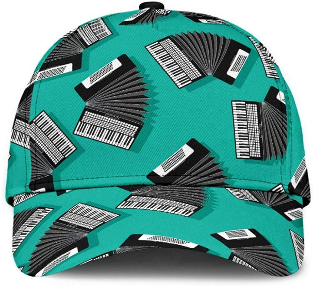 Musical Instrument Blue 3D Printed Unisex Hat Classic Cap Trucker Hats Custom Hats Gifts For Men & Women