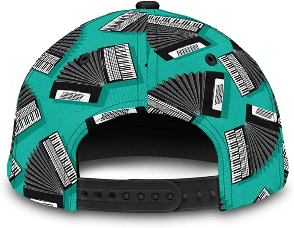 Musical Instrument Blue 3D Printed Unisex Hat Classic Cap Trucker Hats Custom Hats Gifts For Men & Women