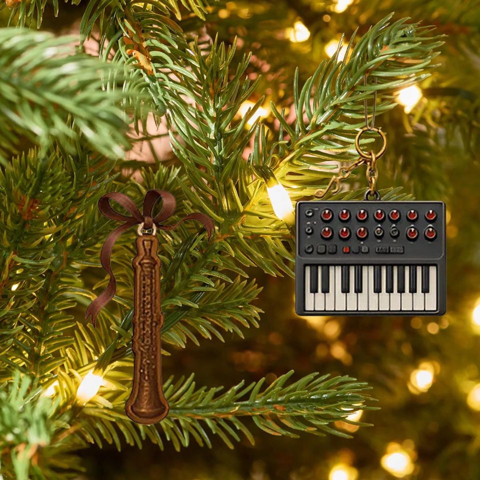 Musical instruments Nature Advent Calendar 2025, 24 Day Musical Figurines : Vintage Christmas Ornament Countdown - Image 6