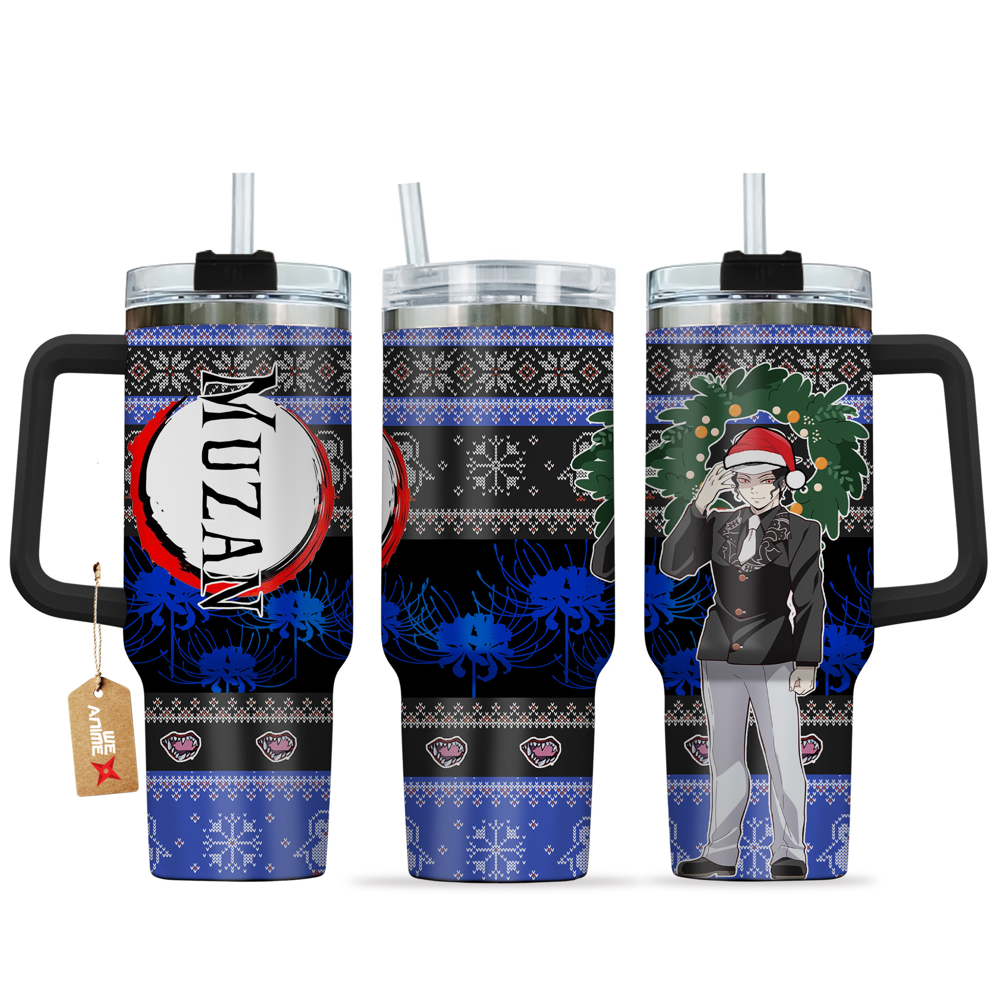 Muzan Kibutsuji Demon Slayer Anime Custom Stanley Cup 40 oz 30 oz Tumbler With HandleTVC2301157