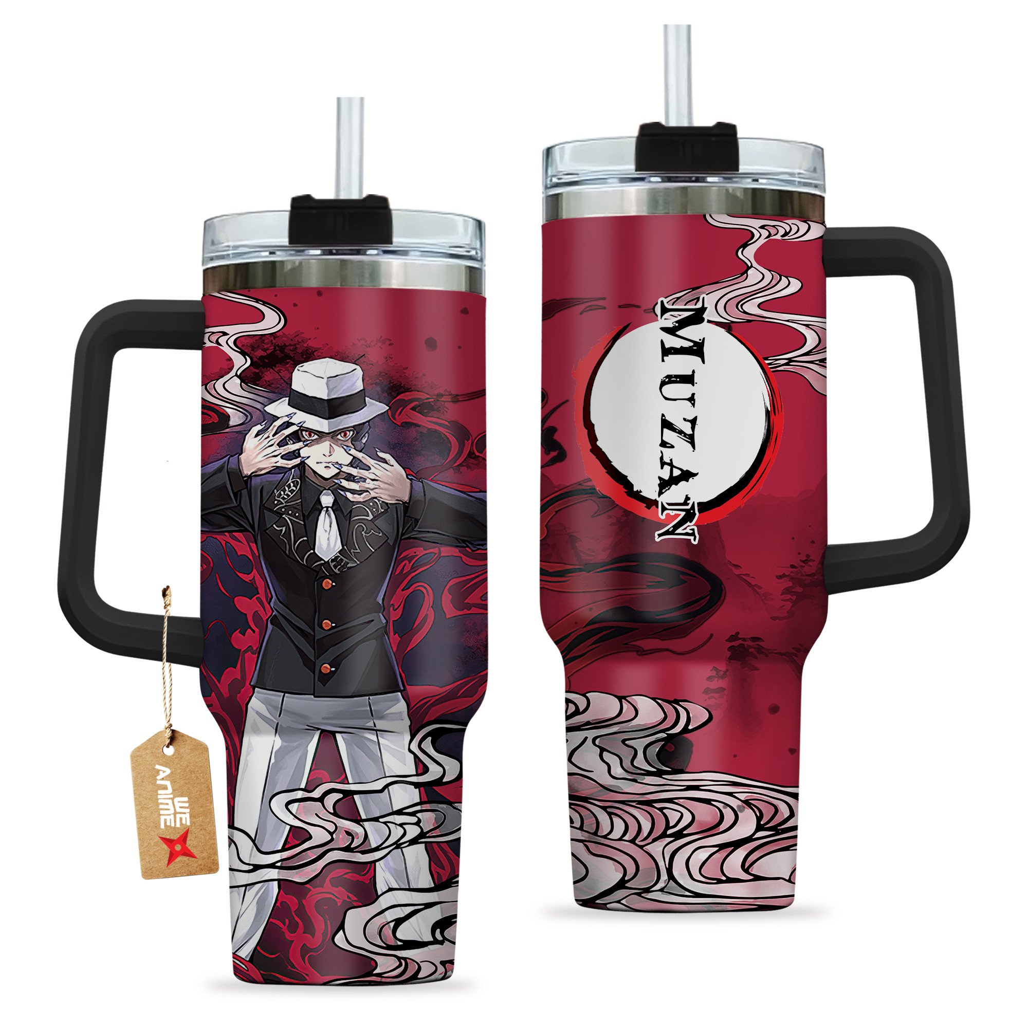 Muzan Kibutsuji Kimestu no Yaiba Anime Custom Stanley Cup 40 oz 30 oz Tumbler With HandleTVC2301204